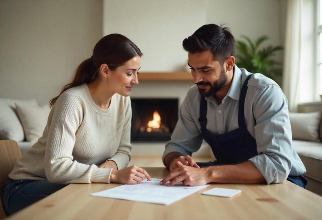 homeowner-and-technician-looking-over-pricing