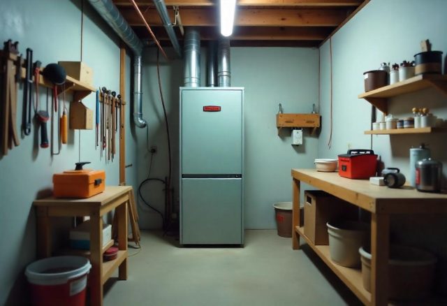 modern-furnace-in-well-lit-utility-room